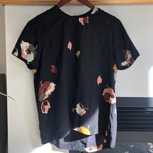 Madewell button back top | XXS